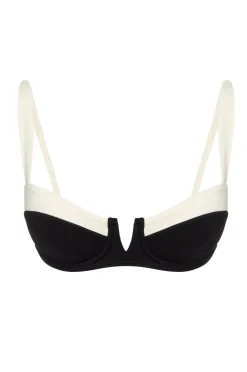 Monday Swimwear Clovelly Top - Black/Ivory