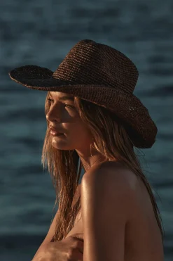 Monday Swimwear Exuma Hat - Espresso