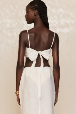 Monday Swimwear Fontelina Linen Skirt - White