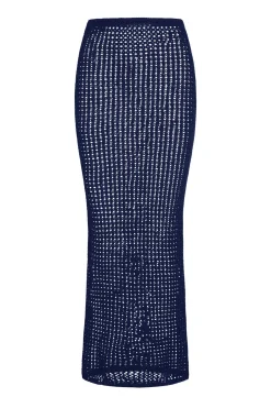 Monday Swimwear Fontelina Skirt - Midnight Petit Crochet