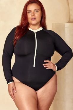 Monday Swimwear Hilo One Piece - Black/Ivory