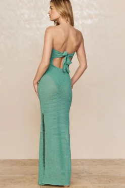 Monday Swimwear Montego Bandeau Dress - Pond Lace Crochet