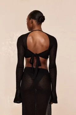 Monday Swimwear Montego Crop Top - Lace Crochet