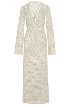 Monday Swimwear Montego Dress - Ivory Chunky Crochet