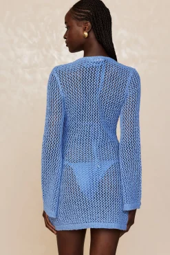 Monday Swimwear Montego Mini Dress - Azure Petit Crochet