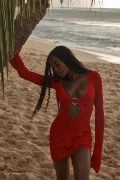 Monday Swimwear Montego Mini Dress - Lace Crochet