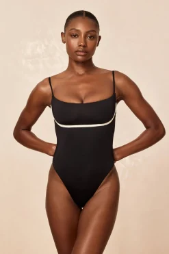 Monday Swimwear Sausalito One Piece - Black/Ivory