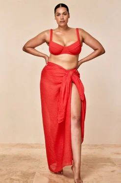 Monday Swimwear St. Tropez Sarong - Crinkle Linen