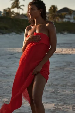 Monday Swimwear St. Tropez Sarong - Crinkle Linen