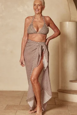 Monday Swimwear St. Tropez Sarong - Crinkle Linen
